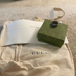 Gucci Garden silver snake ring
